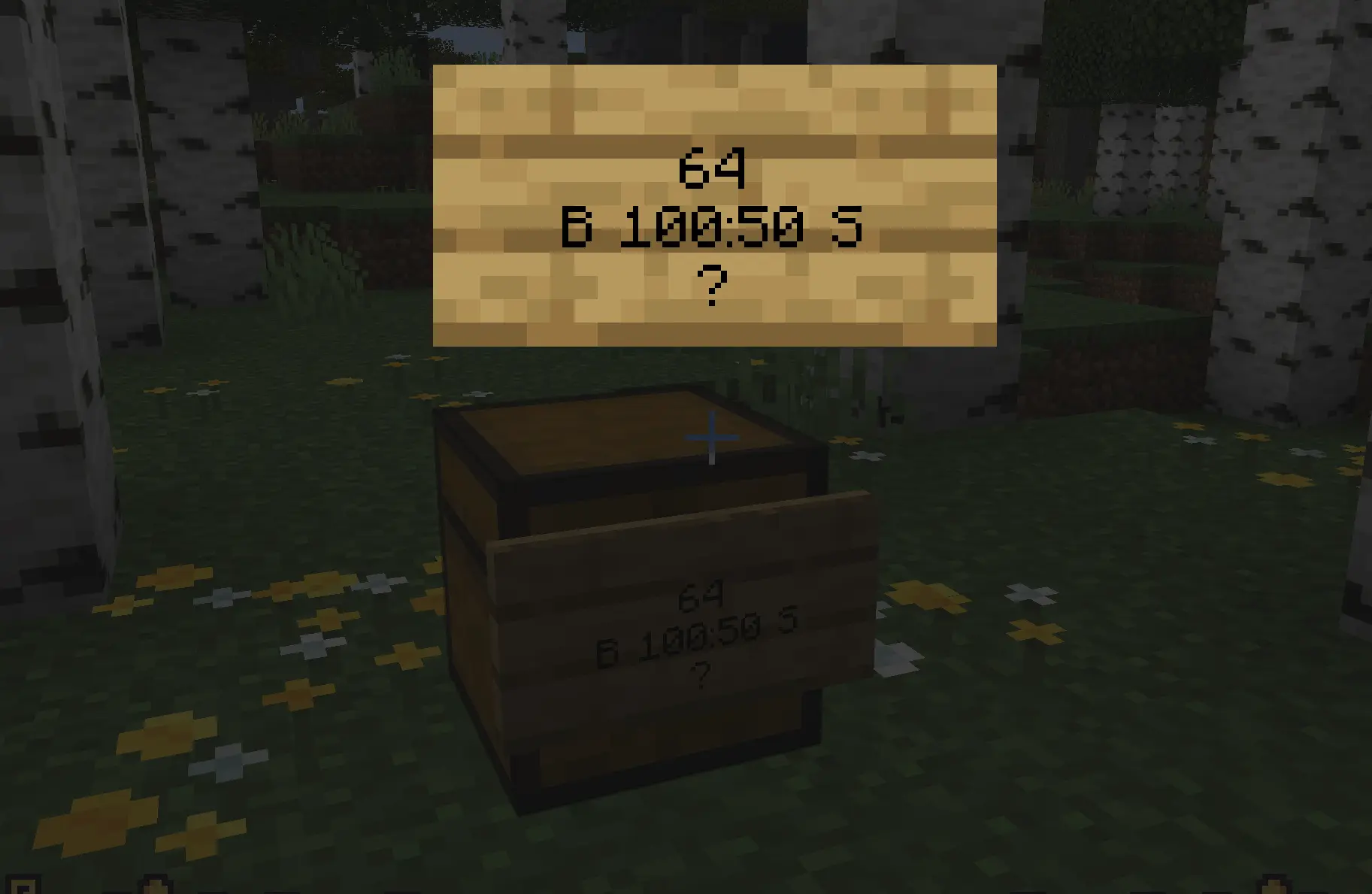 MineKai ChestShop buying and selling 64 diamonds