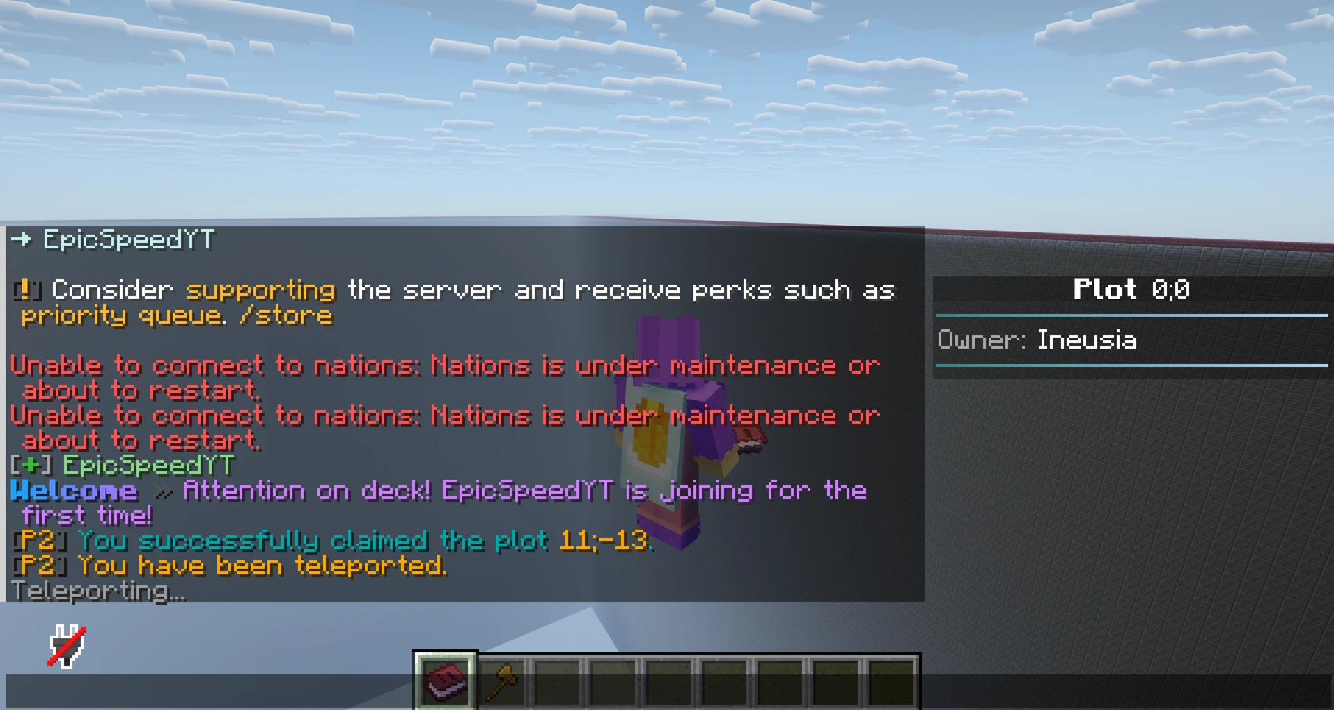CCNet spawn experience during testing