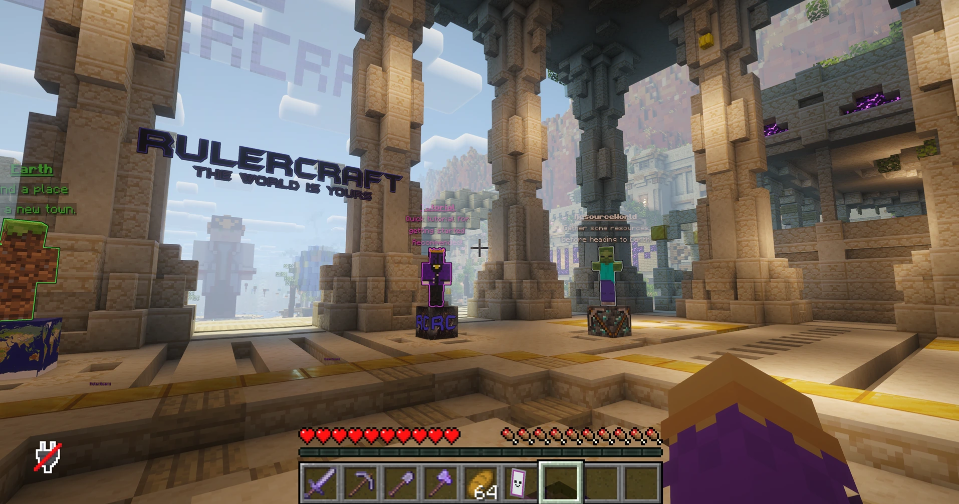 RulerCraft Minecraft server spawn
