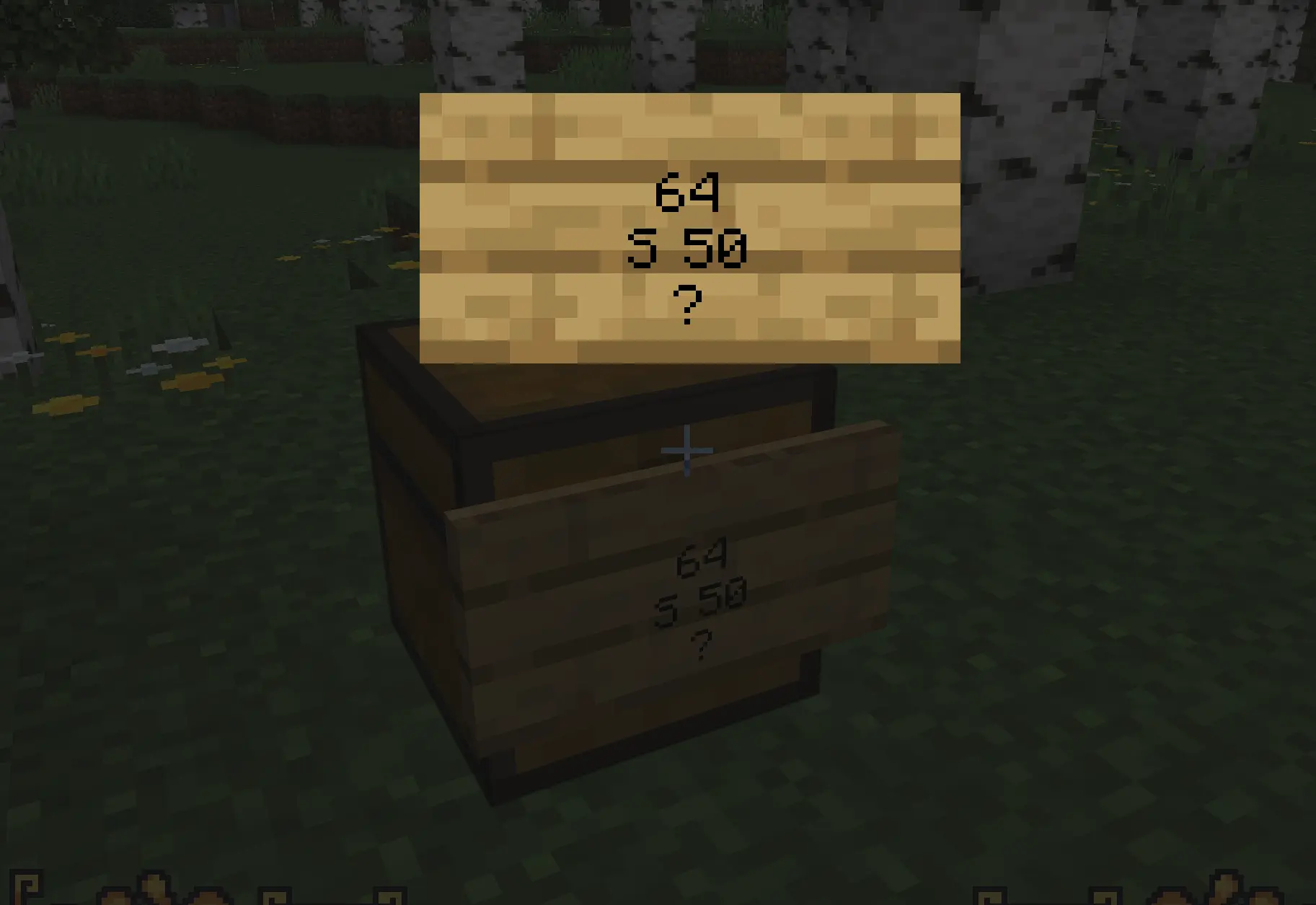 MineKai ChestShop buying 64 diamonds for 50 Crowns