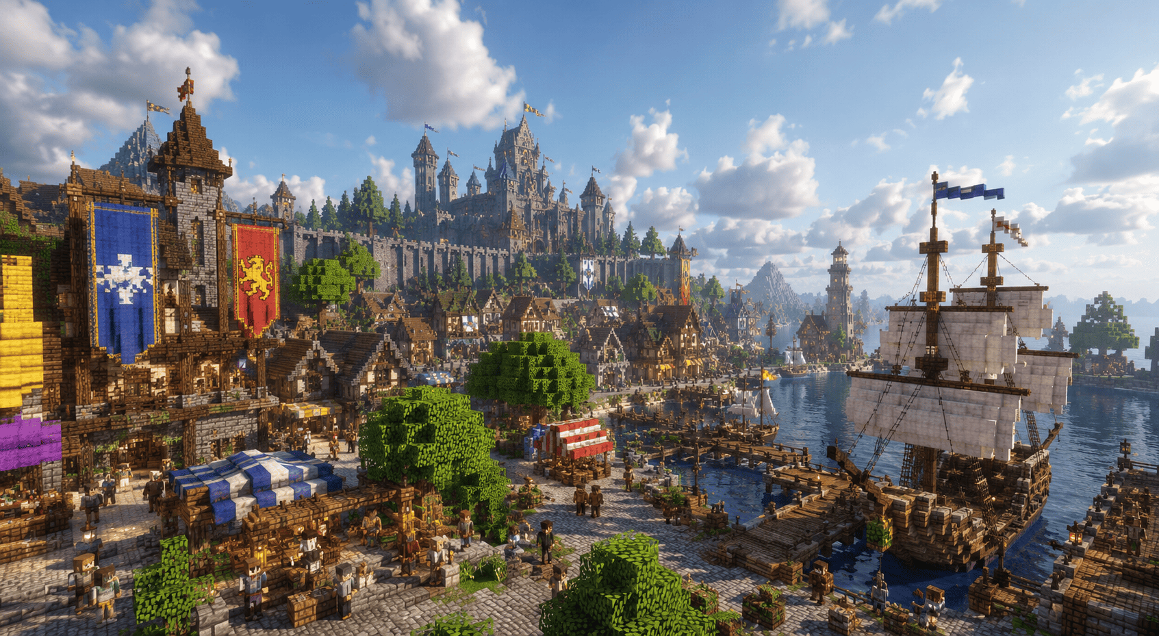 Build Towns, Nations & Economy | Minecraft Towny Server